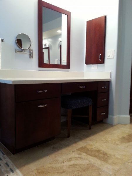 Home Renovation in Phoenix Bathroom with Custom Cabinets