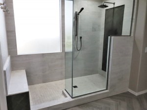 A luxury shower created as part of a bathroom remodel in Glendale, AZ