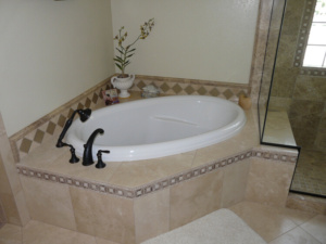 New bathtub as a part of a Custom Bathroom Remodeling in Norterra