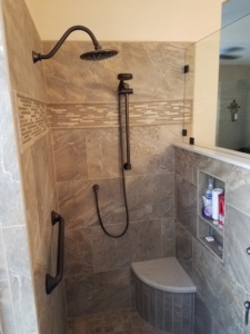 Shower installed in a Kitchen and Bathroom Design in Scottsdale