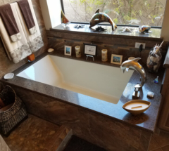 New sink installed in a Custom Bathroom Design as a part of a home remodeling job in Scottsdale